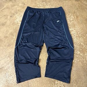 Nike Y2K Baggy wide leg Men's Size 2XL Track Pants Embroidered Stripes Swoosh